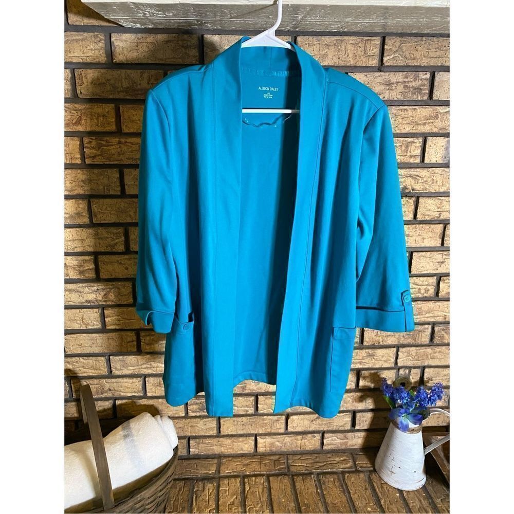Allison Daley 3/4 Sleeve Open‎ Front Cardigan